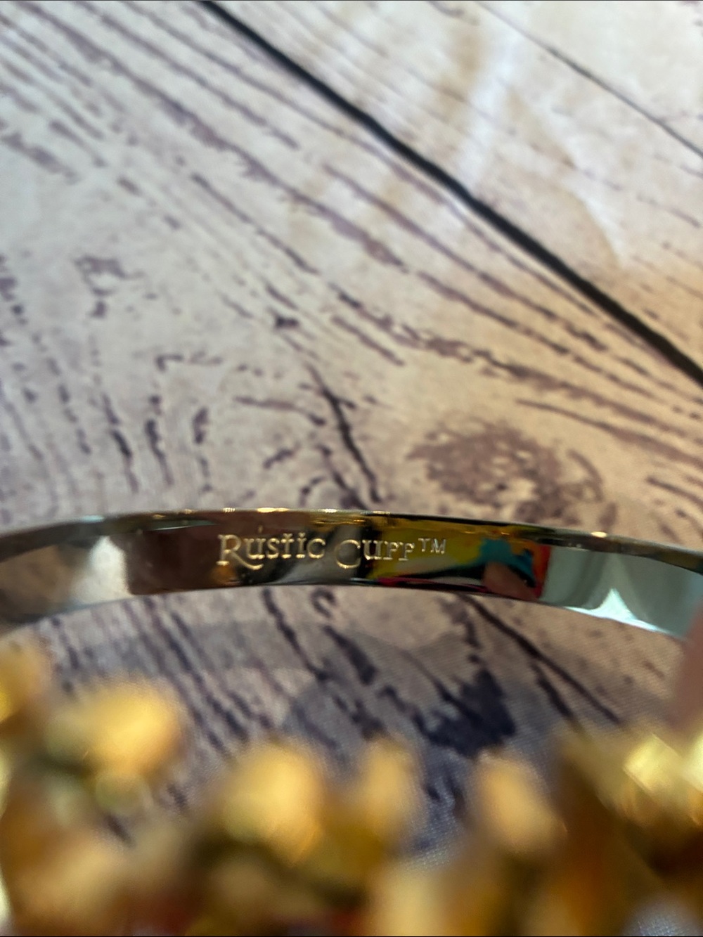 🎉NEW LISTING!🎉Rustic Cuff 'courage' Script Bracelet - Picture 9 of 10